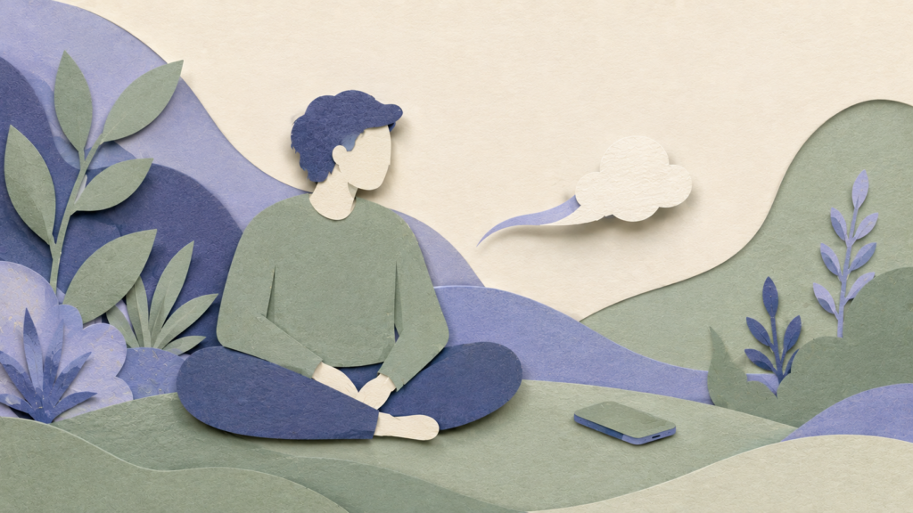 Illustration representing the subtle signs of needing a digital detox, beyond just screen time numbers